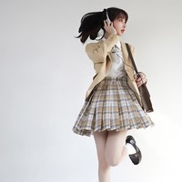 JK制服 岁筝 女士百褶短裙