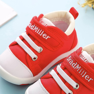BradMiller 布拉米勒 1809 宝宝学步鞋 红色 内长13.5cm