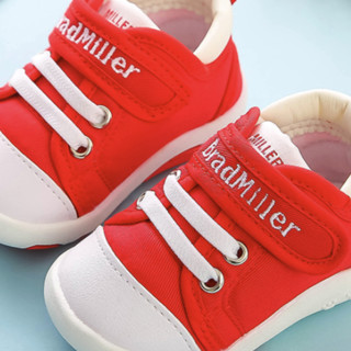 BradMiller 布拉米勒 1809 宝宝学步鞋 红色 内长13.5cm