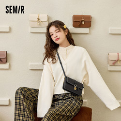 Semir 森马 斜挎包女2021新款冬季百搭秋冬时尚ins高级感小众单肩斜跨包