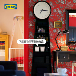 IKEA 宜家 PSPENDELIKEAPS潘朵落地钟黑色储物架客厅简约现代