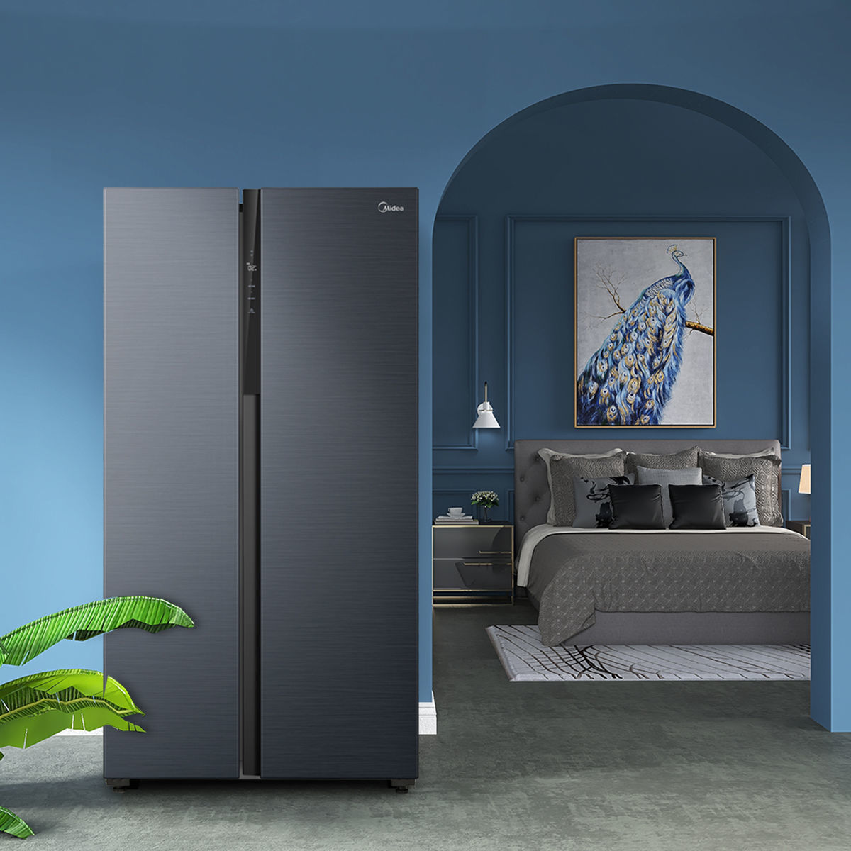 beko倍科gn163120wi风冷对开门冰箱581l白色