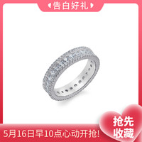 潮宏基 集团 梵迪 无双 大圈气质银戒指时尚个性S925银戒指