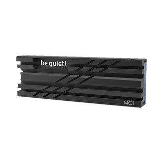 be quiet! 德商必酷 be quiet MC1 M.2 SSD固态硬盘散热SSD盔甲nvme马甲双面全铝SSD散热器完全兼容PS5扩展SSD
