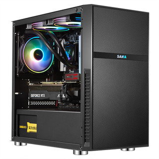 AMD 五代锐龙版 组装电脑（黑色、128GB SSD、锐龙R5-5600、Radeon Vega 7、8GB)