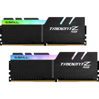 G.SKILL 芝奇 幻光戟系列 DDR4 3200MHz RGB 台式机内存 灯条 黑色 32GB 16GBx2 F4-3200C16D-32GTZR