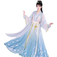 如夢霓裳 宋制汉服 静月 女士直领对襟长褙子 白色 165