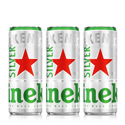 Heineken 喜力 星银（Heineken Silver）啤酒 330ml*3听