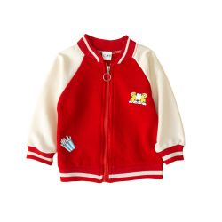 棉致森马集团旗下棉致22年虎年春季新款儿童棒球服外套卡通动漫运动