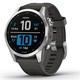 GARMIN 佳明 fenix 7S 多功能智能手表 银色带石墨带