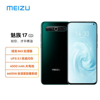 魅族178GB+128GB 松深入墨 骁龙865 旗舰5G手机 30W快充 6400W后置主摄 90Hz屏幕 支持NFC