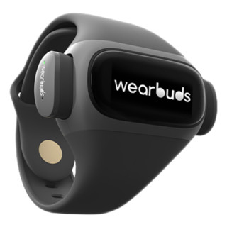 Wearbuds 二代真无线蓝牙5.0耳机智能运动手环二合一入耳式隐形降噪耳塞磁吸式充 深灰