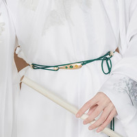 如夢霓裳 云楼春联名款 明制汉服 孙玉楼 男士琵琶带钩 绿色