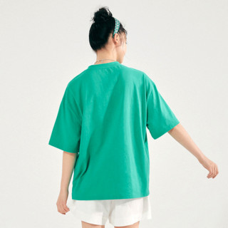PEACEBIRD WOMEN 太平鸟女装 女士圆领短袖T恤 A7DAB219146 绿色 S