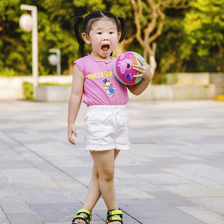 亚之杰玩具 亚之杰小猪佩奇儿童篮球皮球1-3岁玩具球宝宝拍拍球加厚防爆耐磨高弹2号篮球红色送打气筒