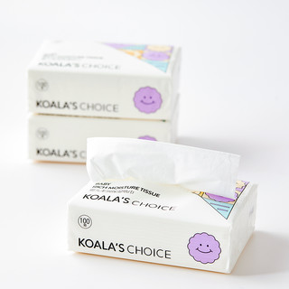 KOALA'S CHOICE 考拉之选 婴幼儿日本Miyoshi乳霜超柔纸巾 100抽*3包