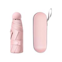 思亦 8骨五折晴雨伞 浅粉