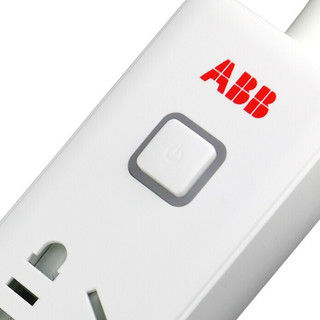 ABB AF609 多孔位插排 三位五孔 白色