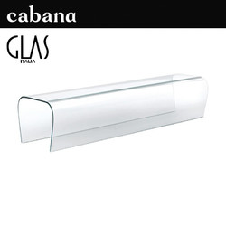 Cabana意大利进口GLAS ITALIA Bent现代简约玻璃餐凳