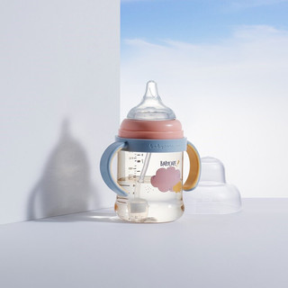 babycare BC2006042 PPSU吸管奶瓶 240ml 安伯灰 M奶嘴 0-6月