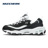 SKECHERS 斯凯奇 官方新款熊猫鞋老爹鞋女休闲运动鞋ins 11959黑色/白色/BKW 35.5