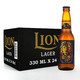 狮子（LION）斯里兰卡进口精酿啤酒 狮子窖藏淡色拉格高度烈性啤酒 330ml*24瓶整箱装