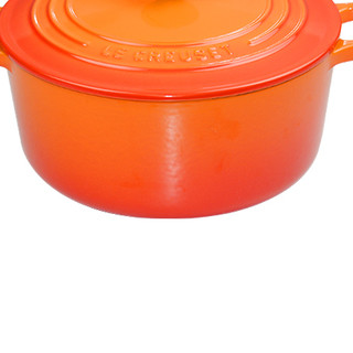 LE CREUSET 酷彩 炖锅(22cm、3.3L、铸铁、桔色、电木盖耳)