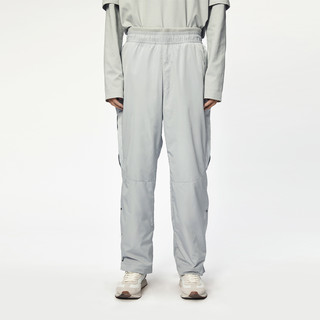 C2H4_LACOSTE_Trackpants 弧线分割3M反光印花运动裤