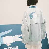 C2H4_LACOSTE_Trackjacket 弧线分割3M反光鳄鱼Logo印花 运动夹克