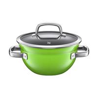 WMF 福腾宝 奈彩米系列 碗锅(24cm、不锈钢、绿色、带蒸屉)