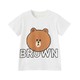 88VIP：LINE FRIENDS 布朗熊圆领短袖T恤