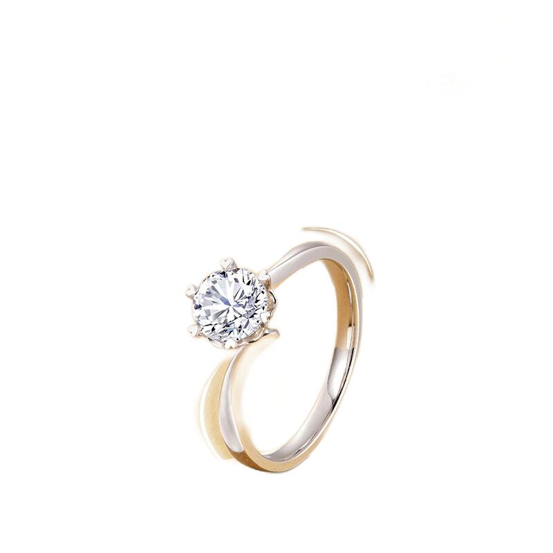 crd 克徕帝 女士铂金钻石戒指 g0792e