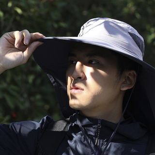 SUPFIRE 神火 穹顶系列 男女款防晒渔夫帽 YFM08 灰色 55-57cm