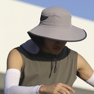 SUPFIRE 神火 穹顶系列 男女款防晒渔夫帽 YFM08 灰色 55-57cm