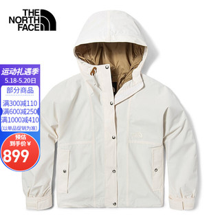 北面 冲锋衣女TheNorthFace户外防风透气夹克外套 N3N/白色 M/160