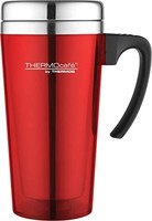 THERMOS 膳魔师 ThermoCafé 半透明旅行杯,红色,420毫升