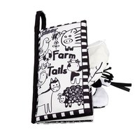 jollybaby 祖利宝宝 动物尾巴系列 布书 黑白农场尾巴