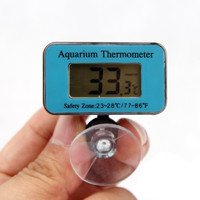 易萌 鱼缸温度计LED液晶电子温度计吸附式数显水温计鱼缸防水温度计 数显温度计