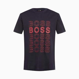 HUGO BOSS 50442115 男士纯棉印花T恤