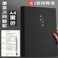 白金丽人 P-169 康奈尔系列 A4笔记本 416页 送中性笔1支