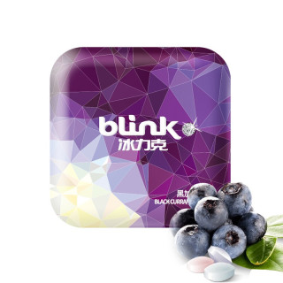 blink 冰力克 德国进口 冰力克blink无糖薄荷糖15g/盒 (黑加仑味)清口