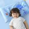 MERCURY 水星家纺 儿童纤维枕好好眠儿童舒适枕2022年新品 薄款/婴儿蓝 35cm×58cm×3.5cm