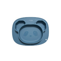 beiens 贝恩施 熊猫餐盘食品级硅胶宝宝餐盘分隔餐盘吸力不打翻耐高温冷冻