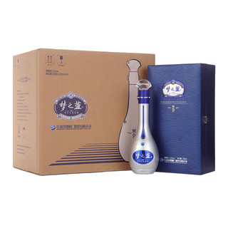 梦之蓝M9 52度500mL 4瓶整箱装绵柔白酒（送手提袋）旗舰