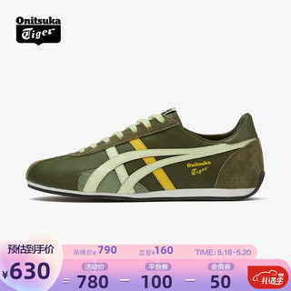 Onitsuka Tiger/鬼塚虎 复古时尚男女款运动休闲鞋 RUNSPARK 1183B480 米色/深蓝色 42 墨绿色/黄色 45