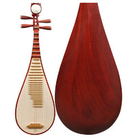 Xinghai 星海 琵琶乐器非洲紫檀材质阿诺古夷苏木轴花梨木专业成人考级演奏琵琶 素面琵琶8DJ12
