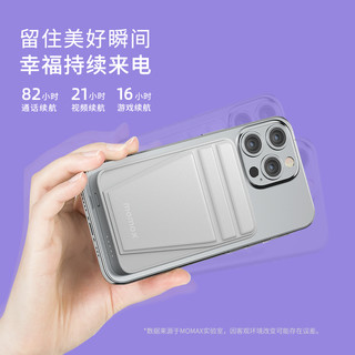 momax 摩米士 磁吸无线充电宝   5000mAh 紫色