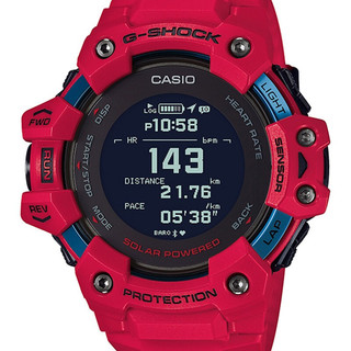 CASIO 卡西欧 G-SHOCK系列 GBD-H1000测心率太阳能智能防水多功能男士时尚 运动腕表 GBD-H1000-4JR