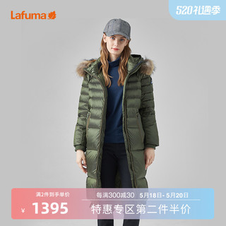 Lafuma 乐飞叶 户外连帽灰鹅绒羽绒衣保暖毛领羽绒服女LFJU9DH06Y