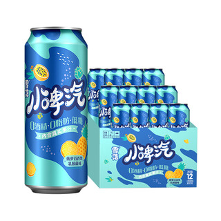 SNOWBEER 雪花 啤酒（Snowbeer）小啤汽菠萝百香果 500ml*12听整箱装（0酒精0脂肪0压力）